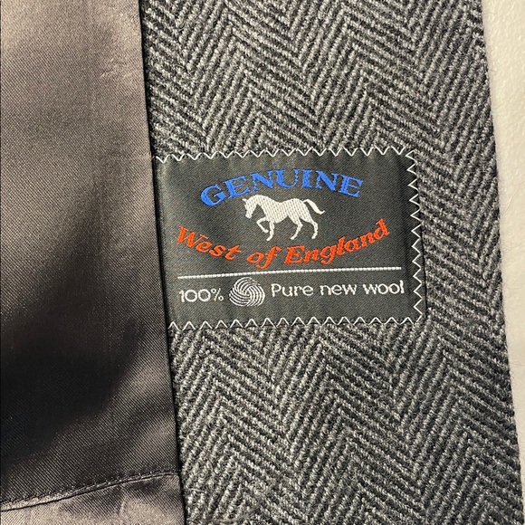 Wm. H. Leishman: British-Made Tweed double breasted Overcoat Size 44/54Eu/Large - Picture 12 of 13